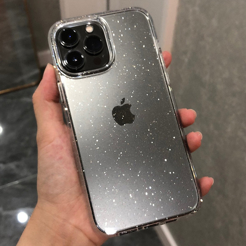 Glittery Bumper Bling Clear Case For IPhone 14 13 12 11 Pro Max Mini X XS Max XR - A Stylish and Protective Cover!