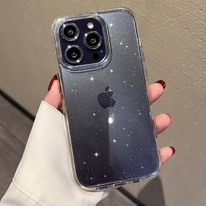 Glittery Bumper Bling Clear Case For IPhone 14 13 12 11 Pro Max Mini X XS Max XR - A Stylish and Protective Cover!