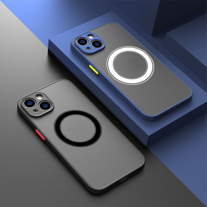 Luxury Matte Armor Case with Magnetic Wireless Charging Compatibility for iPhone 11/12/13/14/15 Pro Max Mini Plus XS Max XR X, Shockproof Protective Phone Cover