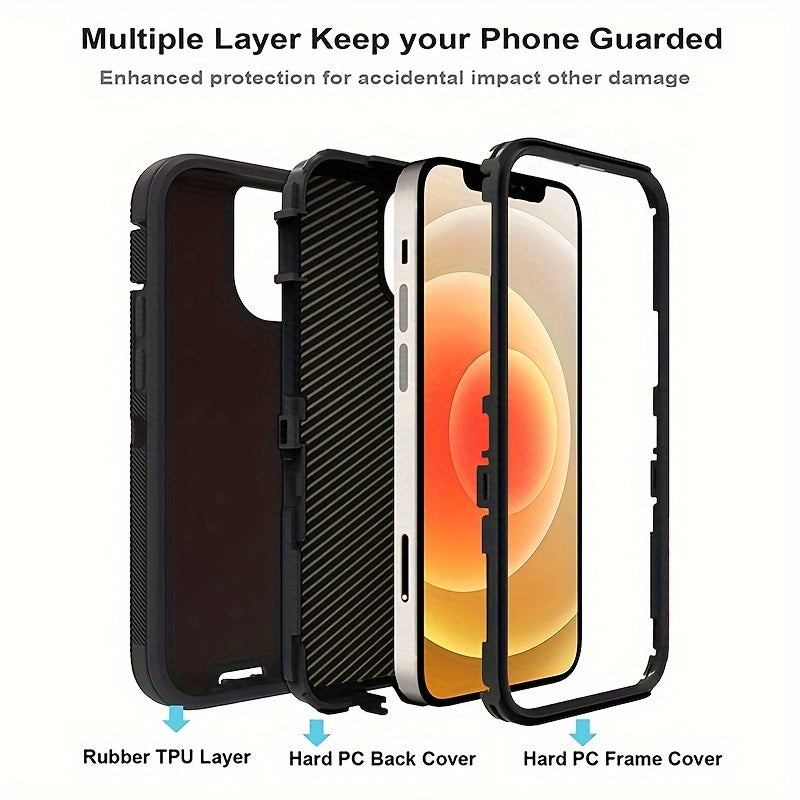 Protective Phone Case For IPhone 11 Case, Heavy Duty Drop Protection, Full Body Rugged Shockproof Dust Proof 3- Layer Tough Protective Phone Cover For Apple IPhone 11 Gift For Birthday/Easter/President's Day/Boy/Girlfriends