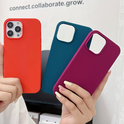 Sleek Silicone Phone Case For Iphone 14 13 12 11 - Protect Your Phone In Style!