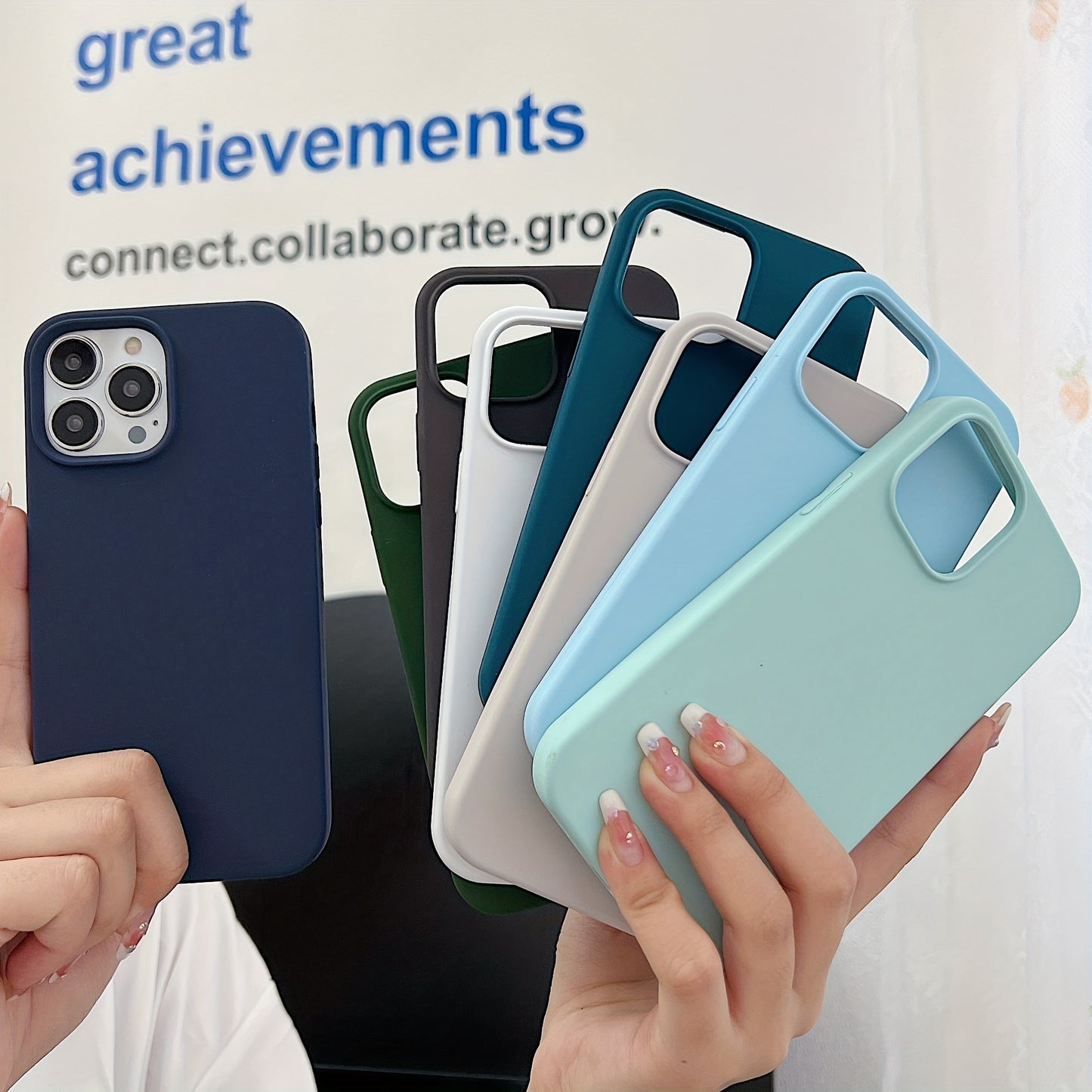 Sleek Silicone Phone Case For Iphone 14 13 12 11 - Protect Your Phone In Style!