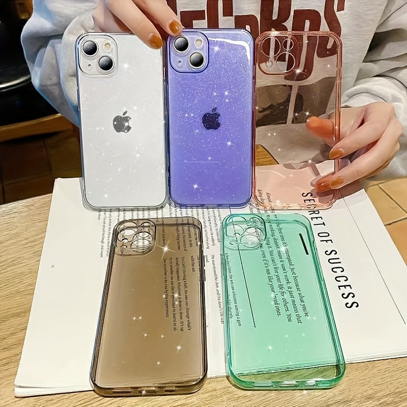 Sparkling Candy-Colored Phone Case, Ultra-thin Design, Compatible with iPhone 11 12 13 14 Pro Max!