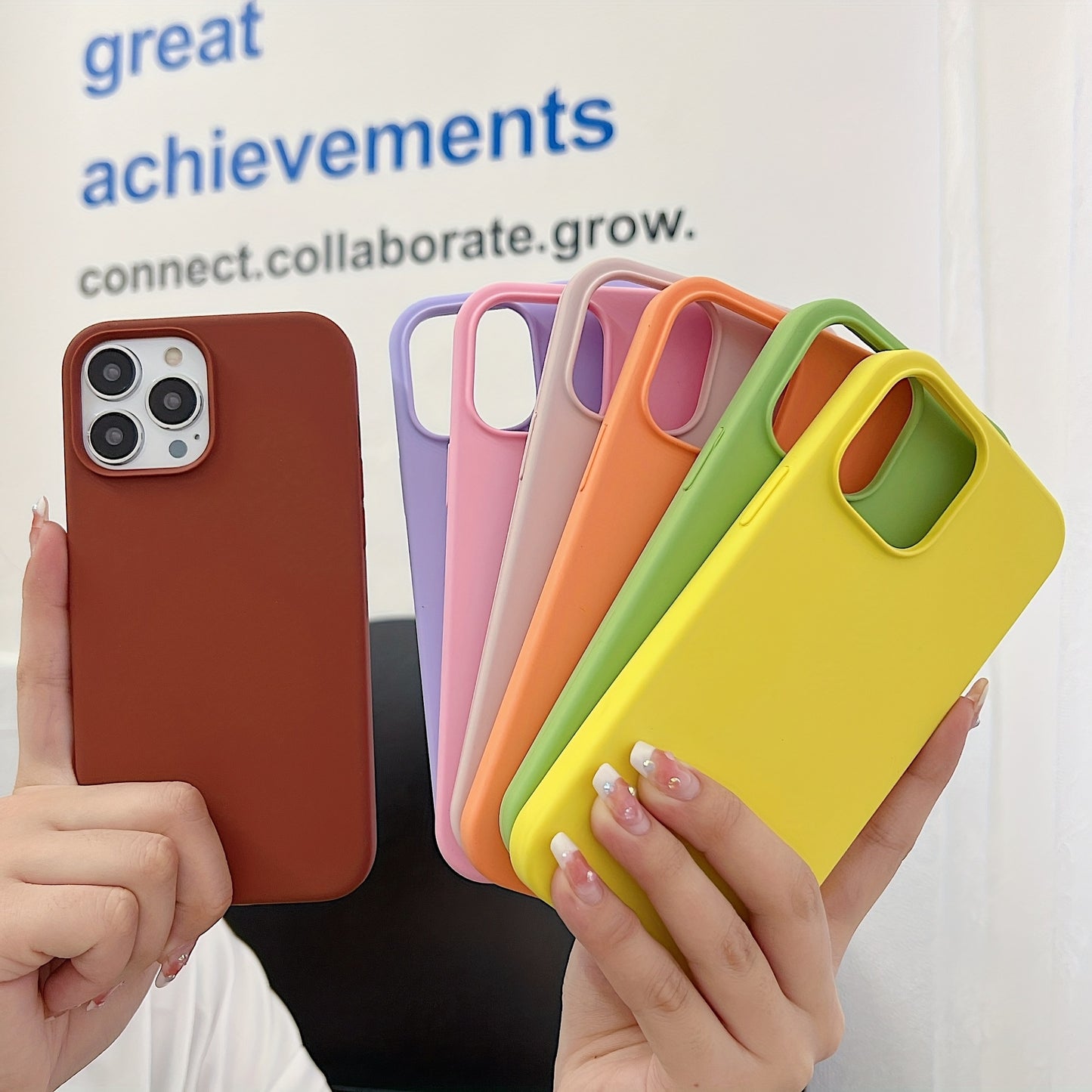 Sleek Silicone Phone Case For Iphone 14 13 12 11 - Protect Your Phone In Style!